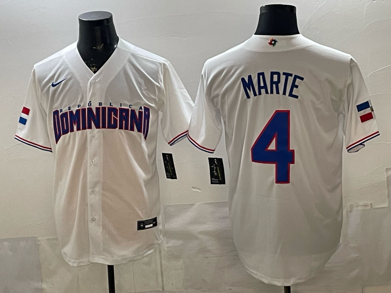 Men 2026 World Cub USA #4 Marte white Nike MLB Jersey 007->more jerseys->MLB Jersey